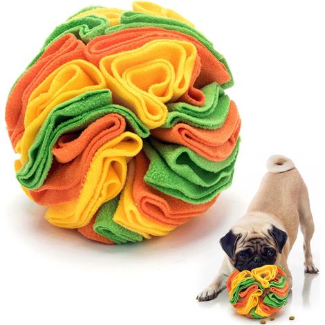 Dog Sniffing Ball, Interactive Dog Toy, Train Dog's Intelligence Relieve Emotions and Promote Natural Food Seeking for Small Medium Dogs (15CM) (1/5)