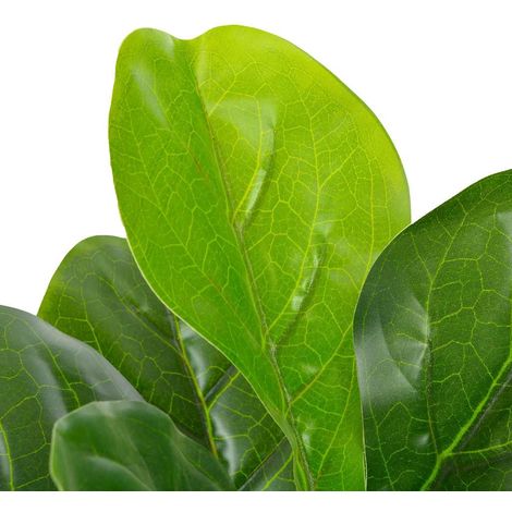 vidaXL Planta artificial ficus con macetero 90 cm verde (1/2)