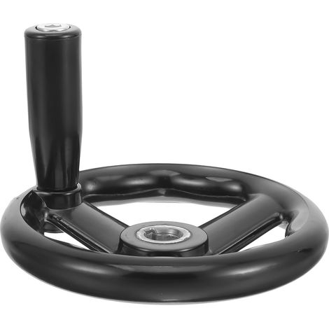 Volant en Trois de Noir Rayons Bakélite à Fraisage Machine-outil, Design Antidérapant et Résistant à L’usure, Finition Moderne (1/5)