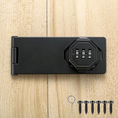 Loquet Porte Exterieur Interieure, Cadenas à Combinaison à 3 Chiffres (1/5)