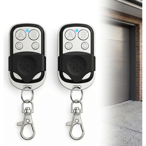 Télécommande Universelle Portail, 2 Pièces Bip Portail Universelle Duplicateur 433,92 MHz à 4 Boutons Télécommande Garage sans Fil pour Porte de Garage Portails Motorisés (1/5)