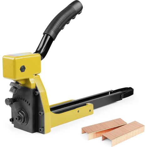 Agrafeuse manuelle pour fermer les cartons – Calibre 16, couronne de 1-3/8 po, agrafes de 3/4 po de longueur – Agrafeuse ondulée pour boîtes pliantes (1/5)