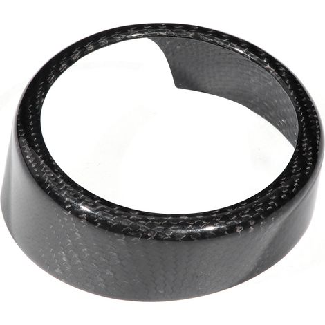 baguette décorative en fibre de carbone pour support d'emblème de calandre avant Alfa Romeo Giulia 17-19 (1/5)