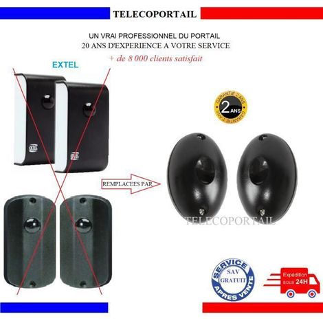Jeu de photocellules infrarouge - WEATPC 3 (750451) - Portée 10 m - 12–26 V AC/DC - Noir (1/3)