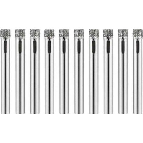 Diamant Foret 10Pcs 3mm Trépan Scies Cloche Outils Set Forets Diamant Cutter Acier Carbone pour Verre Céramique Porcelaine Marbre Carrelage Granite (1/5)