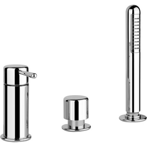 Gessi Goccia Mélangeur bain-douche trois trous, inverseur pour
