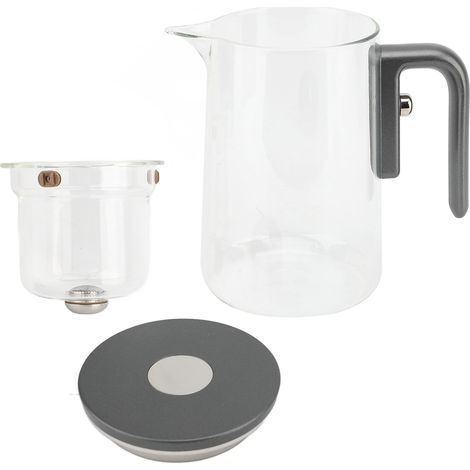 Théière 800ml, séparation d'eau, contrôle par presse, aspect Transparent, théière en verre amovible pour la maison et le Restaurant