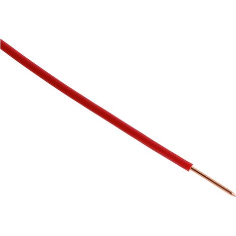 Cable eléctrico HO7V-U 1,5 mm2 rojo 10 m