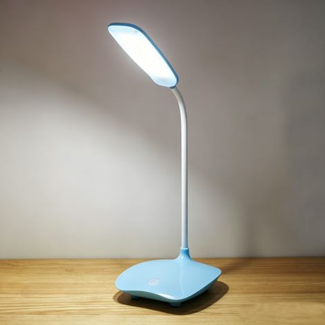Lampe de bureau LED tactile et dimmable — Lampe de table pliable, idéale pour la lecture au chevet, protection oculaire et veilleuse — Rechargeable par USB (1/2)