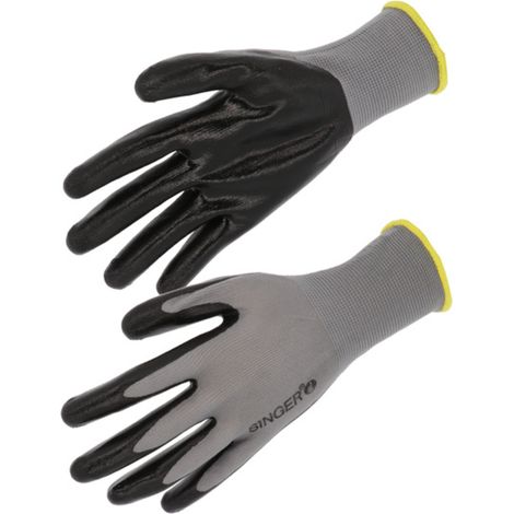 Gant nitrile lisseSupport polyester- SINGER - PER13NIB T9 (1/2)