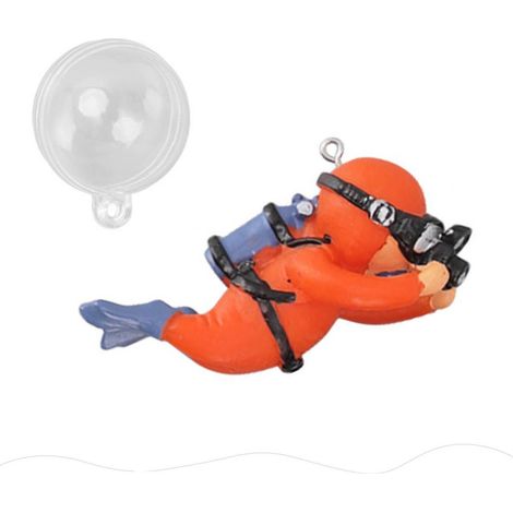 Figura Decorativa Acuario Buzo Pequeño - Resina ABS - Decoración Flotante para Acuarios de Peces - 1 Unidad (1/5)