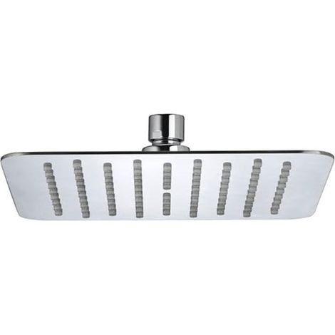 Bristan FH SLSQ01 C Stainless Steel Slimline 200mm Square Fixed Head (1/3)