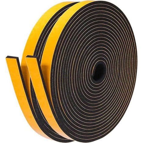 Bande de d& 39Étanchéité 7x1 5mm Autocollante en Mousse Joint Fenêtre Boudin de Portes Isolation en 7 x 1,5 mm MASQUE (1/5)