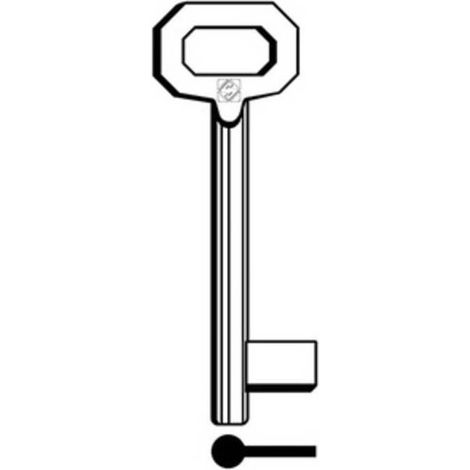 5 x SILCA 5012 CHIAVE PATENT PASSEPARTOUT LUNGA OTTONE