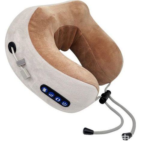 Masseur Cervical et Cou, Appareil Massage de Cervicales, Masseur Électrique Oreiller de Nuque sans fil Massant à Shiatsu, Coussin de Massage Électrique pour les Cervicales Douloureuses (1/5)