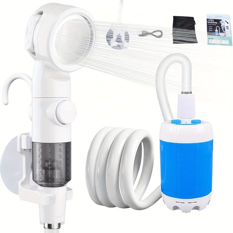Douche de camping électrique portable en extérieur – convient pour le lavage des camping-cars et des animaux de compagnie (1/5)