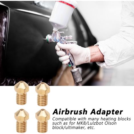 Adapterset für M6 V5 V6 Düse und Spritzpistole (0,2/0,3/0,4/0,5 mm, abnehmbar) (1/5)