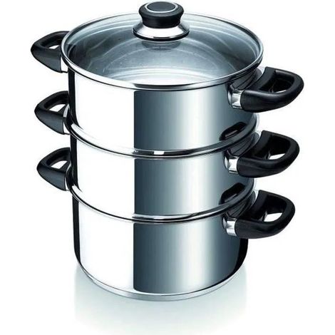 Beka Polo Dampfgaren Edelstahl 3-teilig 24 cm 500 cl