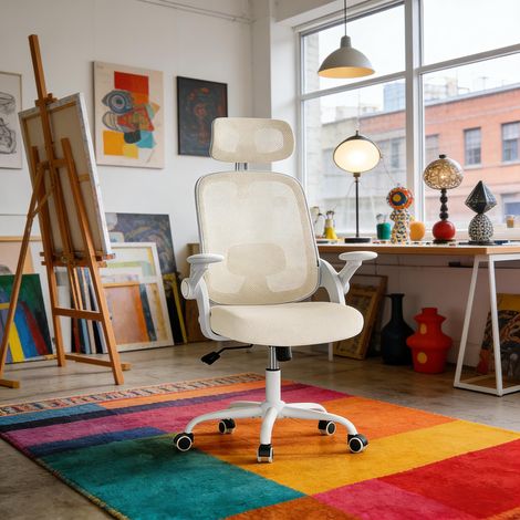 Ergonomischer Bürostuhl mit hochwertigem Rückenlehnenstützsystem, einstellbarer Lendenwirbelstütze, gepolsterter Sitzfläche und verstellbaren Armlehnen – für Büro, IT-Arbeitsplätze und Besprechungen