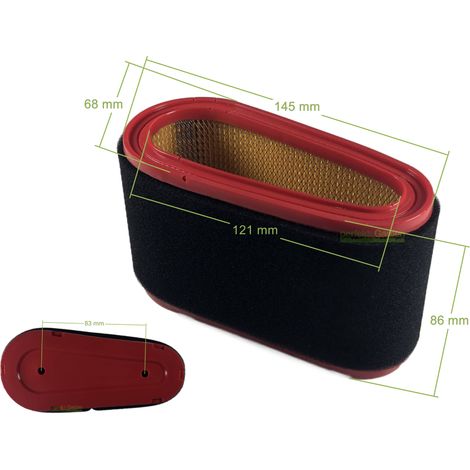 filtre à air pour moteurs TRE 0701 0702 0801 GGP 7250 7500 7750 118550199/0 185515170 (1/4)