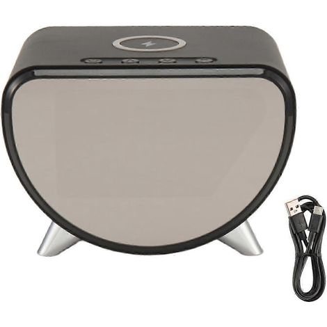 Réveil multifonction, thermomètre, chargeur sans fil, chargeur sans fil LED 3 en 1 (1/5)