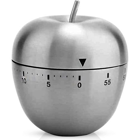Mechanische Küchenuhr, Küchentimer, 60-Minuten-Countdown-Timer, multifunktionaler Küchentimer aus Edelstahl