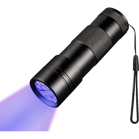 Lampe torche UV avec 12 ampoules LED, lampe torche ultraviolette LED 395 nm, détecteur d'urine de chien/chat, résine, fluorescent, scorpion, etc. Lampe torche UV avec 12 ampoules LED, LED Ul (1/5)