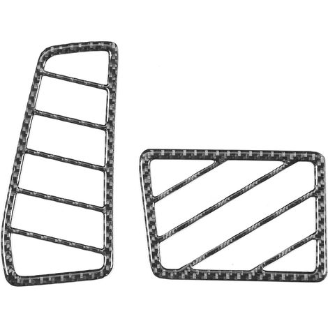 2 pièces garniture d'aération latérale en fibre de carbone pour intérieur Dodge Challenger 2008‑2014 conduite à gauche (1/5)