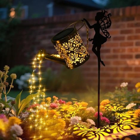 Arrosoir avec Lumières Solaire,Lampes Solaires Extérieur Arrosoir Avec Guirlandes Décoration de Jardin Lanterne Solaire Décorative Jardin en Métal pour L'extérieur pour Jardin Patio Passerelle (1/5)