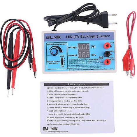 Testeur à billes avec affichage LED AC 220 V et rétroéclairage LCD (1/5)