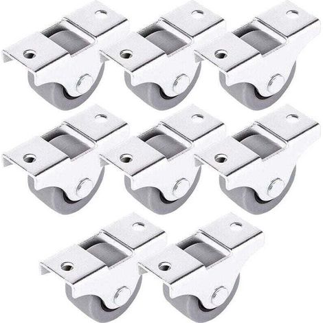 Pack de de 8 Mini Roulettes pour Meubles , XU,25mm Roulettes Fixes pour Meubles et Équipements, produit qualité supérieure, durable et fiable, matériaux sélectionnés - KZQ (1/4)