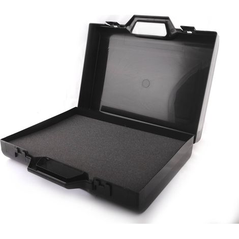Valise de rangement outils 320 x 240 x 61mm (noire) plastique + mousses de protection - SA 9906 - CLAS Equipements