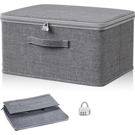 Abschließbare Aufbewahrungsbox – wasserabweisend – 1 Stück – 30 x 20 x 14 cm (1/5)