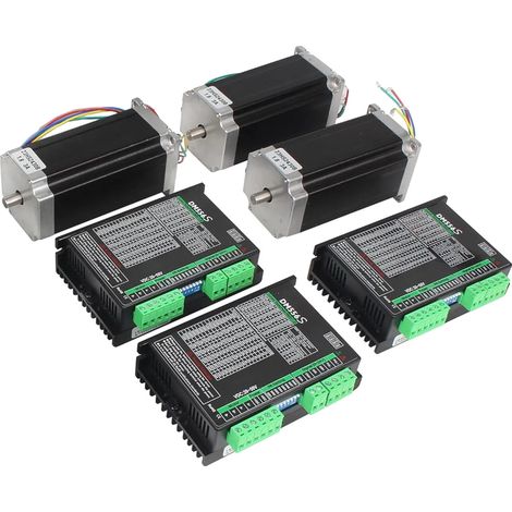 Kit motore passo-passo CNC, coppia elevata 425 Oz-in, corrente 3A (1/2)