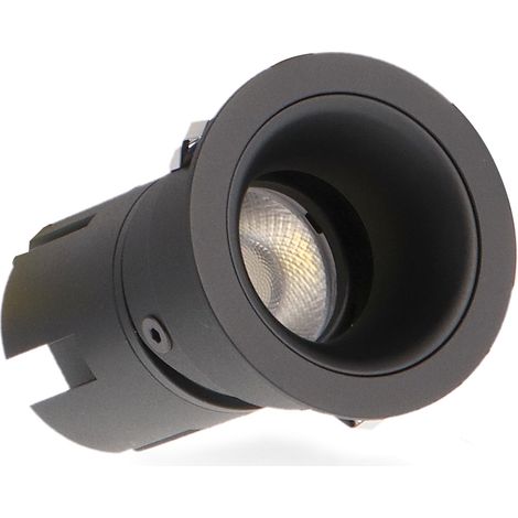 IluminaShop - Foco Downlight LED Orientable Black Cobmix 7W CCT IP20  3000+4000+6000