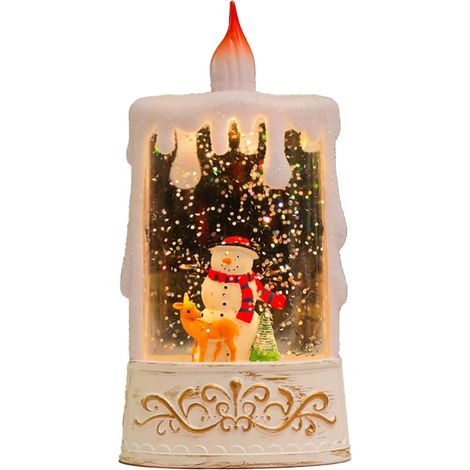 Bougies LED De Noël pour Intérieur Décoration De Table Festive  Lumière de Nuit Festive pour Bureau Pour Propriétaires Hôtes De Fête Appartement Cheminée Étagère Rebord Fenêtre (1/5)