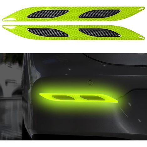 Bande De Protection Anti-Frottement Pare-Chocs Réfléchissant, Voiture Bandes Anti Collision, Bandes De Pare-Chocs Longues Et Attrayantes, Autocollants à Bandes Réfléchissantes(Vert B Style) (1/5)