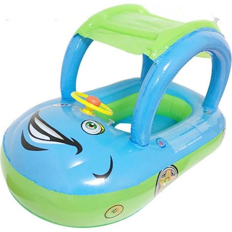 Anneau De Natation Gonflable Enfants Bouee Bebe de Bouée Siège Bateau Gonflable Enfants Flotteur Bébé Flottant avec Siège Flotteur de Piscine Convient aux Bébés de 6 à 36 Mois (1/5)
