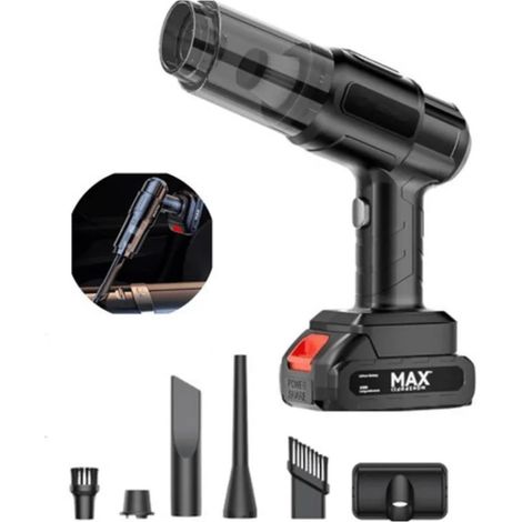TrAdE Shop Traesio - Mini Aspirapolvere Aspirabriciole Senza Fili Potente Portatile A Batteria Auto Casa - (1/5)