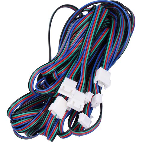 Câble prolongateur moteur 5 pièces mâle-femelle Voron 2.4 pour extrudeuse, connecteur de charge, fil électrique 3D imprimante, kit accessoire compatible. (1/5)