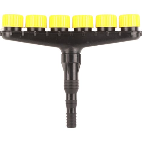 Arroseur plastique multi-têtes haute pression pour arrosage fleurs et légumes, pompe à eau brumisateur pour serre, machine d’irrigation à grand débit