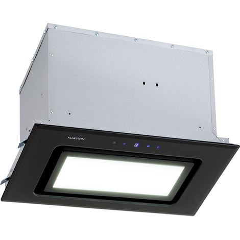 Klarstein – Module de ventilation 52 cm – 506 m³/h – Panneau tactile LED – Filtre à graisse lavable – Pour cuisine intégrée
