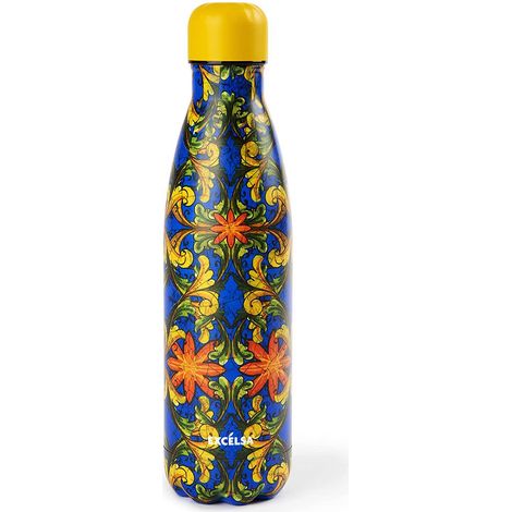 Excelsa Trinacria bottiglia borraccia acciaio termica 50 cl