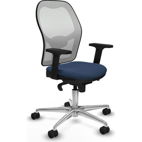 Sedia da ufficio piqueras y crespo Jorquera bianco pelle sintetica