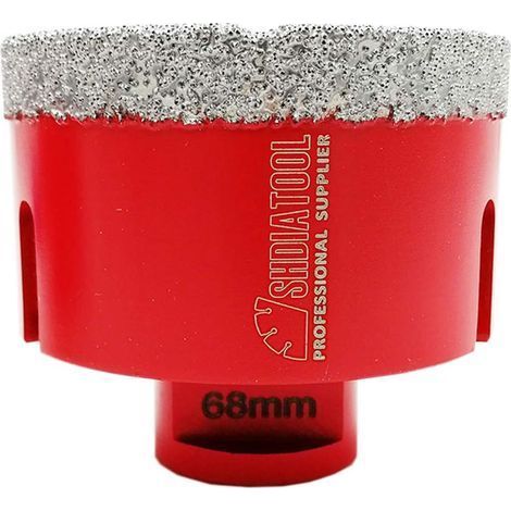 TAISHENGDA-Ineasicer Forets Diamant 68mm Trépans de Forage avec Filetage M14 pour Perçage à sec en Porcelaine Carrelage Granit Marbre (1/5)
