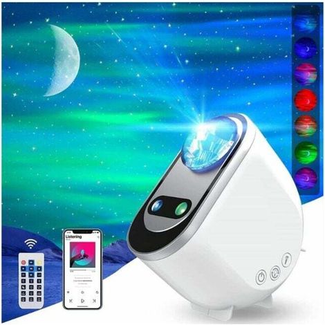 Northern Lights Projector Aurora Galaxy Stars Starry Sky Moon Light Remote Control Bedroom Decorative Lamp Night Light Kids Gift Real Moon MUMU (1/4)