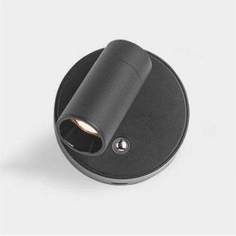 Lampe murale LED sans fil rechargeable USB avec base magnétique et interrupteur tactile, noir et blanc, à intensité variable, idéale pour la lecture. Lampe de chevet magnétique pour la lecture. (1/5)