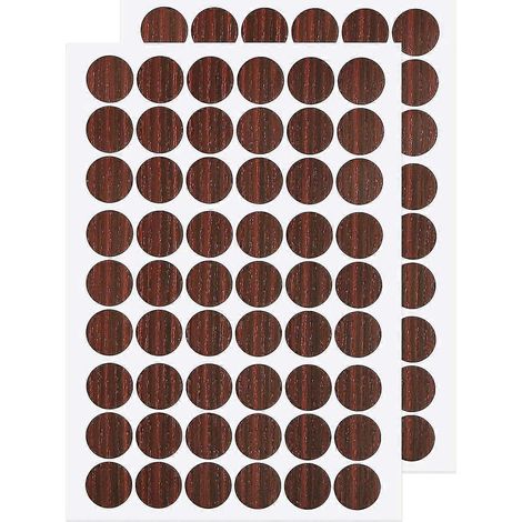 Schraubenloch-Aufkleber, PVC-Abdeckungen, selbstklebend, 21 mm, dekorative Aufkleber, Schraubenabdeckungen, Kappen-PC-210