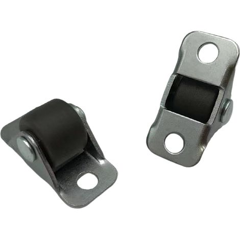 4 rodillos fijos, polea silenciosa para puerta corredera, para armario/carrito de la compra/banco de trabajo/muebles pequeños (1/5)