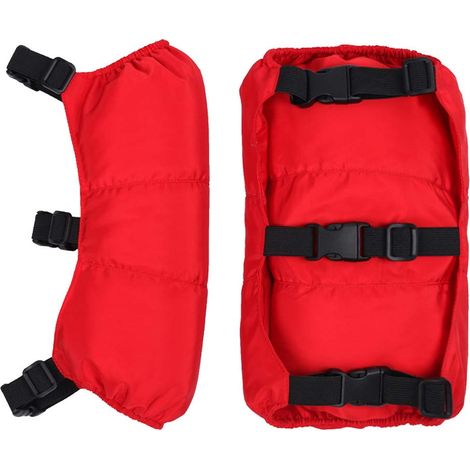 Rodilleras para motociclista, calentadores térmicos de rodilla para invierno, soporte ajustable para rodilla en la nieve, calentadores de piernas resistentes al viento, ciclismo, equitación, rodillera (1/3)